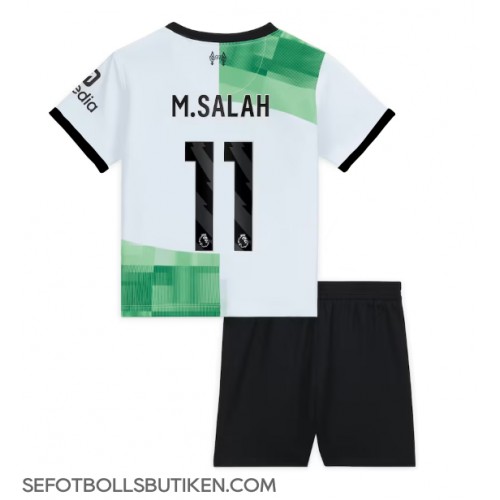 Liverpool Mohamed Salah #11 Replika Babykläder Borta matchkläder barn 2023-24 Korta ärmar (+ Korta byxor)